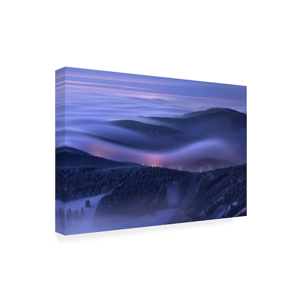 Daniel Rericha 'Evening Over Inversions' Canvas Art,16x24